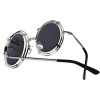 Retro Steampunk Sunglasses Men 2017 Fashion Round Sunglasses Brand Designer Women Vintage Hip Hop Sun Glasses Oculos de sol