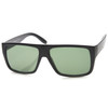 Retro Streetwear Rectangle Flat Top Block Sunglasses 9928