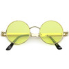 Retro Steampunk Colorful Round Flat Lens Sunglasses C442