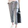2017 Summer New Fashion Casual Pants Female Elastic Waisted Trousers Stripe Harem Pants Women Plus Size Capris Hot Sale Pantalon