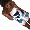 2017 Summer Mini Playsuit Women Elegant Fresh Printing Sexy Slash Neck Elastic Waist Jumpsuit Holiday Beach Shorts Playsuits