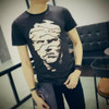 2017 Summer Mens Casual White Peony 3D T Shirt homme Brand New Fashion Hip Hop Streetwear O Neck Tee Shirts camisetas Tops F1