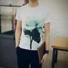 2017 Summer Mens Casual White Peony 3D T Shirt homme Brand New Fashion Hip Hop Streetwear O Neck Tee Shirts camisetas Tops F1