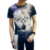 2017 Summer Mens Casual White Peony 3D T Shirt homme Brand New Fashion Hip Hop Streetwear O Neck Tee Shirts camisetas Tops F1