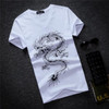 2017 Summer Men T Shirt Casual Cotton Tee Shirt Men Short Sleeve Slim Fit T-shirt Men V-neck Tees Plus Size S-5xl Free Shipping