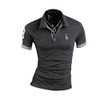 2017 Summer Men Casual T-Shirts Tops Tee V Neck Solid Slim Fit Short-sleeve T-shirt Breathable T Shirt