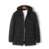 2017 New Men Winter Hooded Jackets Mens Warm Medium Long Coats Plus Size 3XL Fashion Snow Thick Parkas Man High Quality H9640