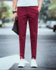 2017 New Men Casual pants 100% Cotton Slim Pant Straight Trousers Fashion Business Solid Khaki Black Pants Men Plus Size 28-36