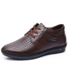 2017 new men casual leather shoes height increasing 5cm genuine leather soft and comfortable male shoes black brown freeshipping