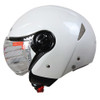 Cruiser vintage motorcycle helmet chopper helmets bike scooter clear lens