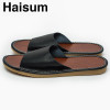 2017 New Leather Men Slippers Summer Home Slippers High Quality Men Shoes Home Floor Shoes H-8811