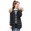 2017 New Fashion Thick Parkas With Big Fur Detachable Winter Jacket Women Long Cotton Hooded Outerwear Coat Female