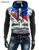 2017 new fashion Sweatshirt men hit color men hoodies hip hop 3D Print hoodies slim freeshipping tracksuit