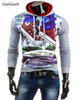 2017 new fashion Sweatshirt men hit color men hoodies hip hop 3D Print hoodies slim freeshipping tracksuit