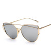 2017 NEW Fashion Sunglasses Women Brand Designer Metal Frame Sun glasses Vintage Mirror Shades Glasses S904
