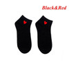 2017 New Fashion Short Socks Women Heart Ankle High Low Cut Socks Female Cotton Invisible For Summer 5 Colors