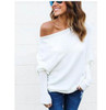 2017 new fashion Sexy autumn winter women new fashion bat sleeve loose sweater coat sweater 5 colors