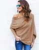 2017 new fashion Sexy autumn winter women new fashion bat sleeve loose sweater coat sweater 5 colors