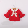 2016 spring&amp;autumn newborn girls cloak half trumpet sleeves girls clothing cardigan suit 4-24M red kids jacket casaco infantil