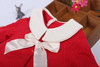 2016 spring&amp;autumn newborn girls cloak half trumpet sleeves girls clothing cardigan suit 4-24M red kids jacket casaco infantil