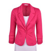 2016 Spring Women Slim Blazer Coat Hot Fashion Elegant Jacket One Button Brand Ladies Blazers Work Wear Casaco Feminino Clothes