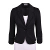2016 Spring Women Slim Blazer Coat Hot Fashion Elegant Jacket One Button Brand Ladies Blazers Work Wear Casaco Feminino Clothes