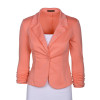 2016 Spring Women Slim Blazer Coat Hot Fashion Elegant Jacket One Button Brand Ladies Blazers Work Wear Casaco Feminino Clothes