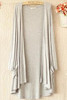 2016 spring summer Cardigan women long sleeve loose long thin coat with pocket sunscreen clothing blouses modal