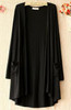 2016 spring summer Cardigan women long sleeve loose long thin coat with pocket sunscreen clothing blouses modal