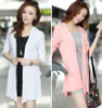 2016 spring summer Cardigan women long sleeve loose long thin coat with pocket sunscreen clothing blouses modal