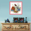 Flower basket and beautiful butterfly DMC Counted Chinese Cross Stitch Kits printed Cross-stitch set Embroidery Needlework