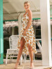 Floral Printed Condole Belt Bohemia Dress
