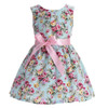 Floral Print Sleeveless Cotton Princess Wedding Little Girls Dress Party ;Flower lemon Children Beach Kid Summer Dress Girl 2017