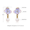 Flower Pearl Drop Earrings Flower Pearl Drop Earrings