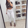 2016 New Sexy Women Fashion Jeans High Waisted Pencil Stretch Deim Pants Jeans Soft Skinny Stretchy Skinny Pants Slim Jeggings
