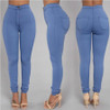 2016 New Sexy Women Fashion Jeans High Waisted Pencil Stretch Deim Pants Jeans Soft Skinny Stretchy Skinny Pants Slim Jeggings