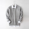 2016 New real mink cashmere sweater men pure 100% cashmere sweater pullovers men free shipping Wholesale price S275