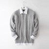 2016 New real mink cashmere sweater men pure 100% cashmere sweater pullovers men free shipping Wholesale price S275