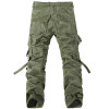 2016 New Men Workout Style Multi Pocket Cargo Pants Combat Casual Cotton Loose Long Straight Trousers Plus Size