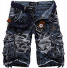 2016 New men summer Camouflage military cargo shorts bermuda masculina jeans male fashion Casual baggy denim shorts plus size 42