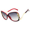 2016 New Luxury Oversized Metal Frame Women Brand Designer Sunglasses High Quality Driving Sun Glasses For Women