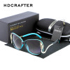 2016 New Luxury Oversized Metal Frame Women Brand Designer Sunglasses High Quality Driving Sun Glasses For Women