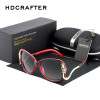 2016 New Luxury Oversized Metal Frame Women Brand Designer Sunglasses High Quality Driving Sun Glasses For Women