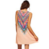2017 Summer Style Women Vestidos New Fashion Vintage Print Mini Boho Dress