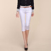 2017 Summer Style Women pants capris  woman candy color slimming capris pants cotton skinny denim capris for women plus size