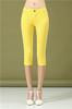 2017 Summer Style Women pants capris  woman candy color slimming capris pants cotton skinny denim capris for women plus size