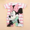 2017 Summer Style Baby Rompers Baby Girls Clothes Cotton Cute Mickey Minnie Romper Newborn Jumpsuits Ropa Bebes Baby Boy Clothes