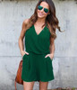 2017 summer sexy beach jumpsuit rompers casual slash neck overalls Stripe off shoulder ruffles short women playsuit bodysuit