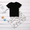 2017 Summer Newborn Baby Boys Girls Clothes Casual Short Sleeve T-shirt Tops +Pant Trouser 2PCS Outfit Toddler Kids Clothing Set