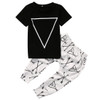 2017 Summer Newborn Baby Boys Girls Clothes Casual Short Sleeve T-shirt Tops +Pant Trouser 2PCS Outfit Toddler Kids Clothing Set